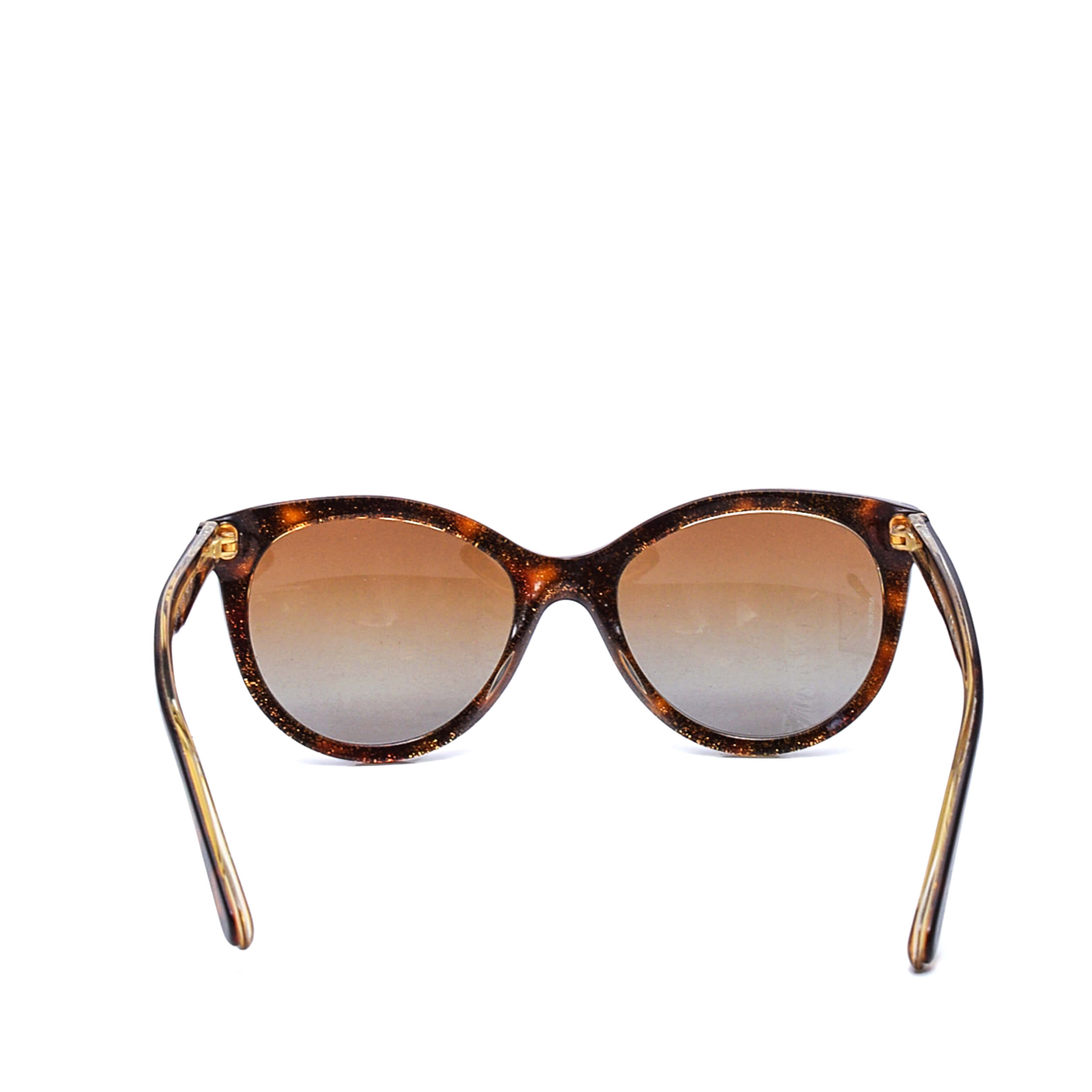 Dolce&Gabbana - Brown&Gold Glitter Top Havana Sunglasses 53MM /DG 4192 2738T5 